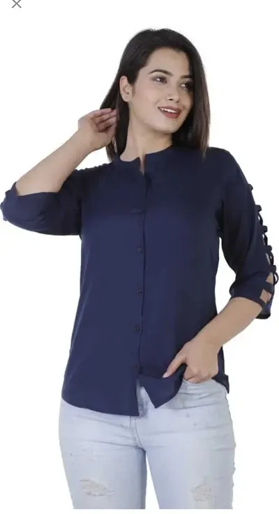 Elegant Rayon Striped Top For Women