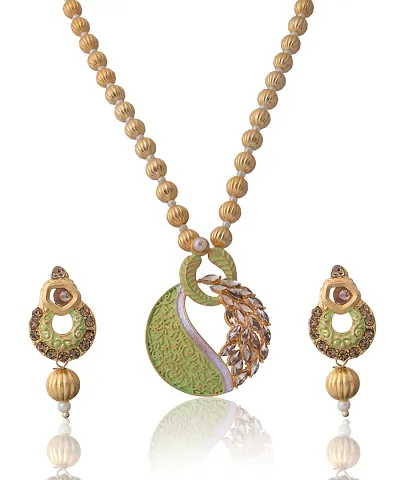 Adorn Designer Meenakari Hand Painted Necklace Jewellery Sets for Women