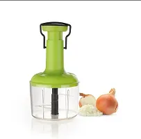 Vegetable Food Chopper Cutter-Heavy Duty Mini Food Processor Small Vegetable Mincer Dicer (1100 ML) (Push Chopper 1100 ML)-thumb1