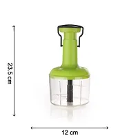 Vegetable Food Chopper Cutter-Heavy Duty Mini Food Processor Small Vegetable Mincer Dicer (1100 ML) (Push Chopper 1100 ML)-thumb2