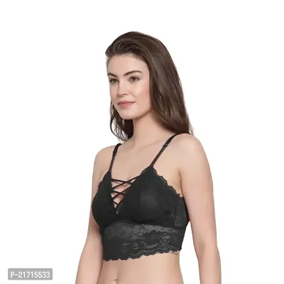 Women's Net Non-Wired Bralette Lightly Padded Seamless Bra for Women's  Girls-thumb2