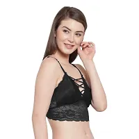 Women's Net Non-Wired Bralette Lightly Padded Seamless Bra for Women's  Girls-thumb3