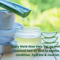 Meld Aloe Vera Gel Transparent, 500gm | Pure Ayurvedic Gel For Body and Moisturizing, Hair Care, Multipurpose Beauty Skin Gel, Acne Scars, Glowing and Radiant Skin-thumb3