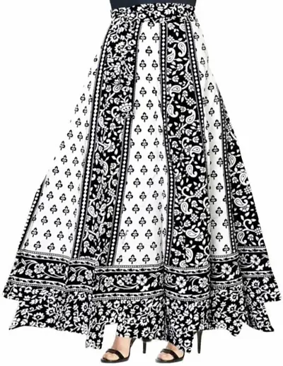 Stylish Cotton Jaipuri Print Skirt