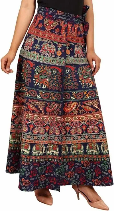 Stylish Cotton Jaipuri Print Skirt