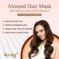 KURAIY ALMOND Hair Mask Hair Root Repair Frizz Moisturizer Smoothing Damaged Hair Nutrition Protein Care-thumb4