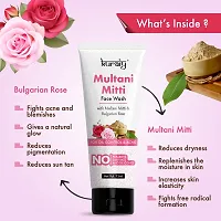 KURAIY Multani Mitti Enriched With Turmeric  Saffron, For Pimple Control Face Wash  (75 g)-thumb2