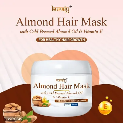 KURAIY ALMOND Hair Mask Hair Root Repair Frizz Moisturizer Smoothing Damaged Hair Nutrition Protein Care-thumb4