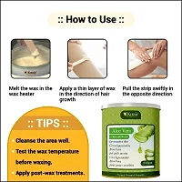 KURAIY Aloevera  Wax for Smooth Hair Removal - 800gm Aloevera  extracts For all skin types Removes Tan, Dead Skin For Arms, Legs and Full body (Pack of 2)-thumb3