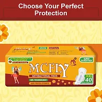 Sanitary Pads for Women with Wings | Dry-net Soft  Comfortable Sanitary Pad for Day  Night Protection (40 Pads Each, 320mm Gel Technology) PACK OF 4-thumb4