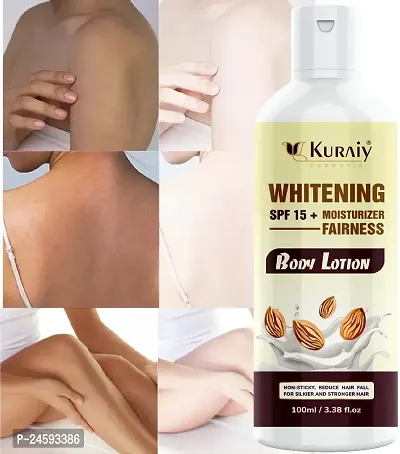 KURAIY Almond Body Lotion Knee Armpit Dark Spots Brightens Skin Moisturizes Gentle Exfoliating Gel Brighten Clean Skin Care-thumb0