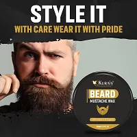 KURAIY Stronghold Styling Hair  Beard Wax | Instant Style Beard Wax for Men Hair Wax  (100 g) PACK OF 2-thumb2
