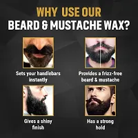 KURAIY Stronghold Styling Hair  Beard Wax | Instant Style Beard Wax for Men Hair Wax  (100 g) PACK OF 2-thumb3