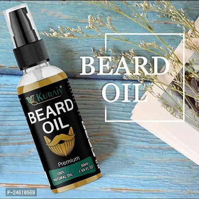 KURAIY Beard Growth Oil Men Anti Hair Loss Grow Moustache Oil Thicker Fuller Gentlemen's Beard Hair Extension Pro PACK OF 2-thumb5