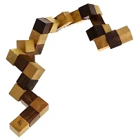 Wooden Adult Snake Cube Puzzle Handmade Gifts Kids Toys-thumb2