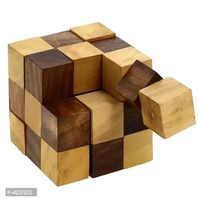 Wooden Adult Snake Cube Puzzle Handmade Gifts Kids Toys-thumb2