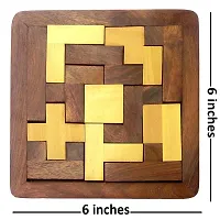 Wood Jigsaw Puzzle - Wooden Toys for Kids - Travel Games for Families - Unique Gifts for Children-thumb2