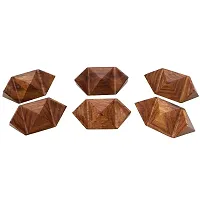 Handmade 3D Star Jigsaw Wooden Brainteaser Puzzle Game For Kids Made In Pure Sheesham Wood-thumb3