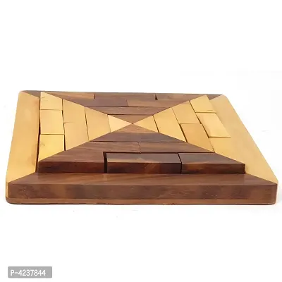 Handmade Square Wood Tangram Puzzle Game Set Great Gift for Kids-thumb3