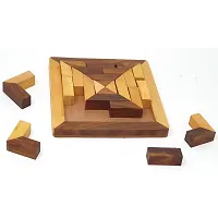 Handmade Square Wood Tangram Puzzle Game Set Great Gift for Kids-thumb4