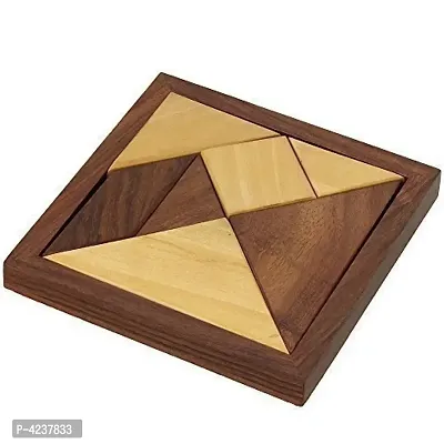 Handmade Wooden 7-Piece Jigsaw Puzzle - Puzzle Game for Children - Unique Kids Gift-thumb0