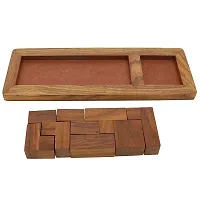 Handmade Wooden Game Pentameno Tangram Jigsaw Puzzle Rectangle-thumb2
