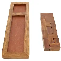 Handmade Wooden Game Pentameno Tangram Jigsaw Puzzle Rectangle-thumb4