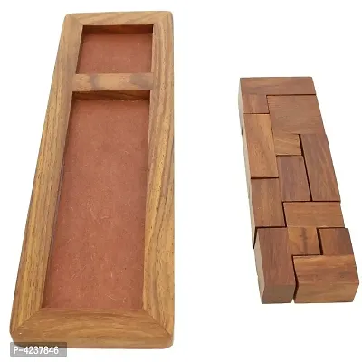 Handmade Wooden Game Pentameno Tangram Jigsaw Puzzle Rectangle-thumb5