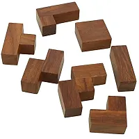 Handmade Wooden Game Pentameno Tangram Jigsaw Puzzle Rectangle-thumb3