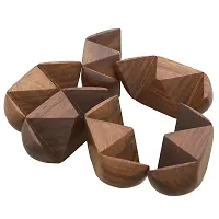 Hand-Crafted Wooden Jigsaw Soccer Ball 3D Brain Teaser Puzzle Game-thumb3