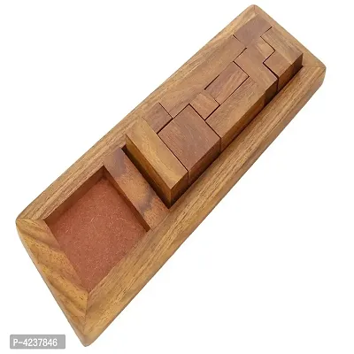 Handmade Wooden Game Pentameno Tangram Jigsaw Puzzle Rectangle-thumb0