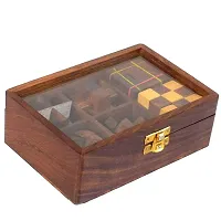 Wooden 3D Puzzle Six in One Game Set for Kids and Adults-thumb3