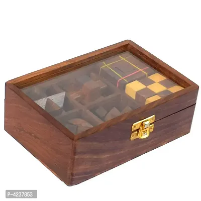 Wooden 3D Puzzle Six in One Game Set for Kids and Adults-thumb4