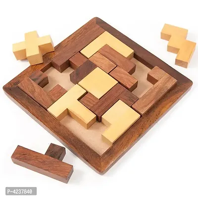 Wood Jigsaw Puzzle - Wooden Toys for Kids - Travel Games for Families - Unique Gifts for Children-thumb2