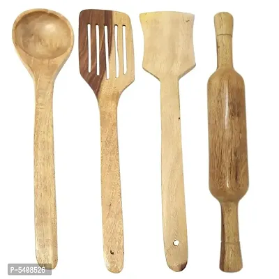Wooden Tools Of Kitchen (Set Of 4)