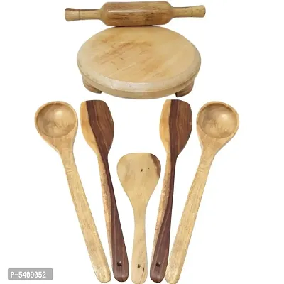 Wooden Skimmers Set With Chakla Belan-thumb0