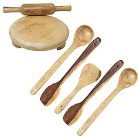 Wooden Skimmers Set With Chakla Belan-thumb1