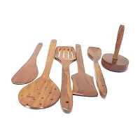 Brown Wooden Skimmer - 6 Pieces-thumb2