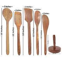 Brown Wooden Skimmer - 6 Pieces-thumb3