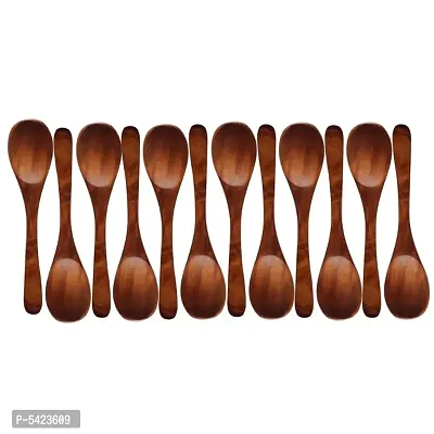 Wooden Soup Spoon Set Of 12