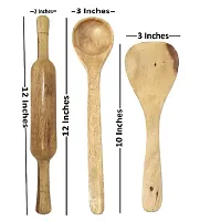 Wooden Ladles, Rolling Pin, Masher, Peeler And Chimta-thumb3