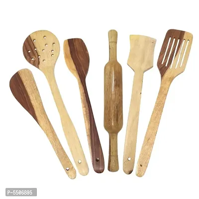 Wooden Skimmers Set Of 6