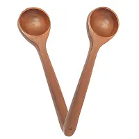 Brown Wooden Spoon Set Of Two-thumb1