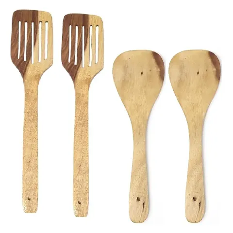 Premium Quality Wooden Handmade Serving And Cooking Spoon Set