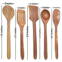 Wooden Kitchen Set Of 8 Including Wooden Barrel Shaped Stand-thumb3