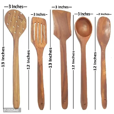 Wooden Kitchen Set Of 8 Including Wooden Barrel Shaped Stand-thumb4