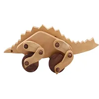 Wooden Dinosaur - Stegosaurus Moving Toy-thumb1