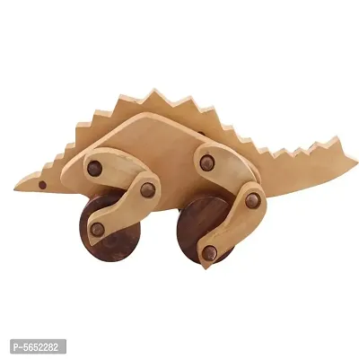 Wooden Dinosaur - Stegosaurus Moving Toy-thumb2