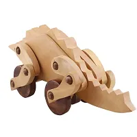 Wooden Dinosaur - Stegosaurus Moving Toy-thumb3