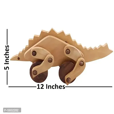 Wooden Dinosaur - Stegosaurus Moving Toy-thumb5
